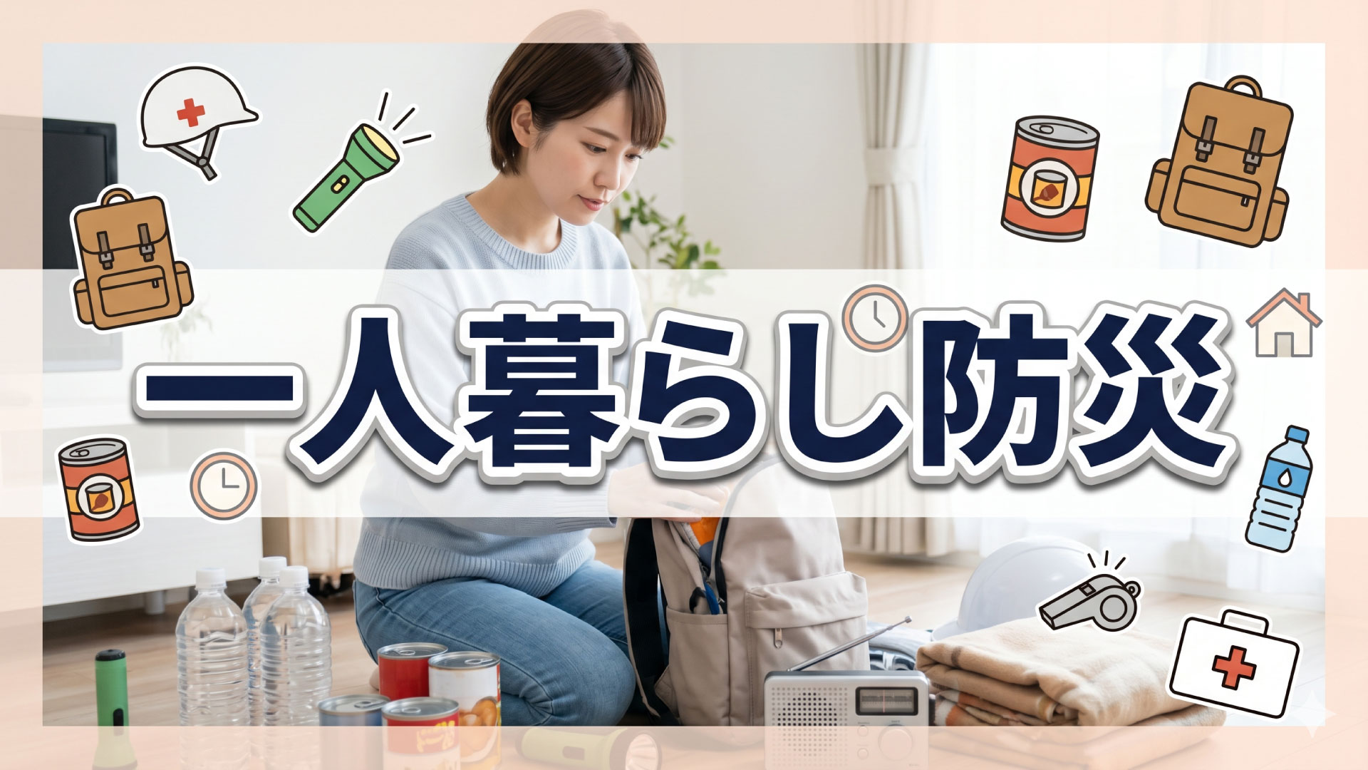 一人暮らしでの最適防災グッズ