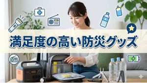 買って満足している防災グッズは？TOP10