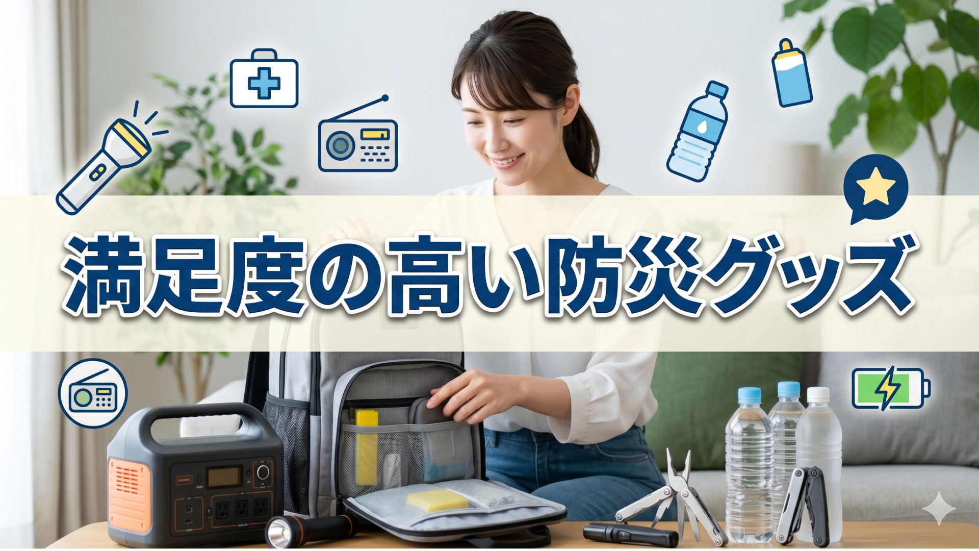 買って満足している防災グッズは？TOP10