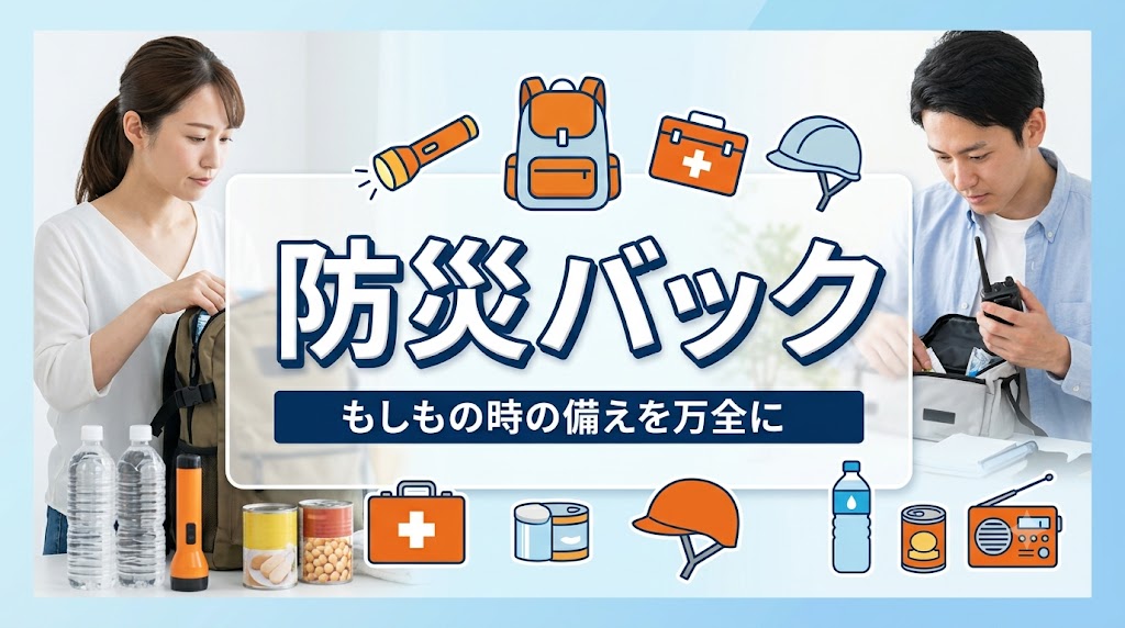 意識しにくい防災バックこそ常に見直しを