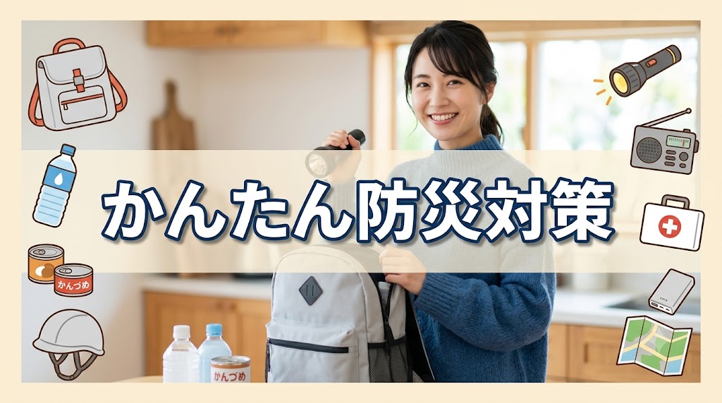 いますぐできるお金をかけない防災対策