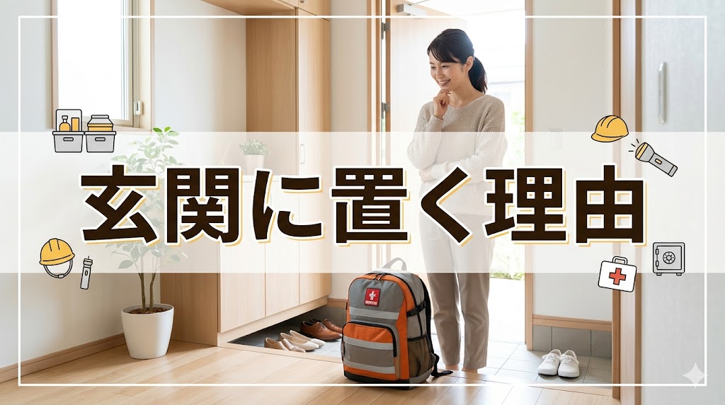 防災グッズ関連が玄関に置いておくことが最適といわれるわけ
