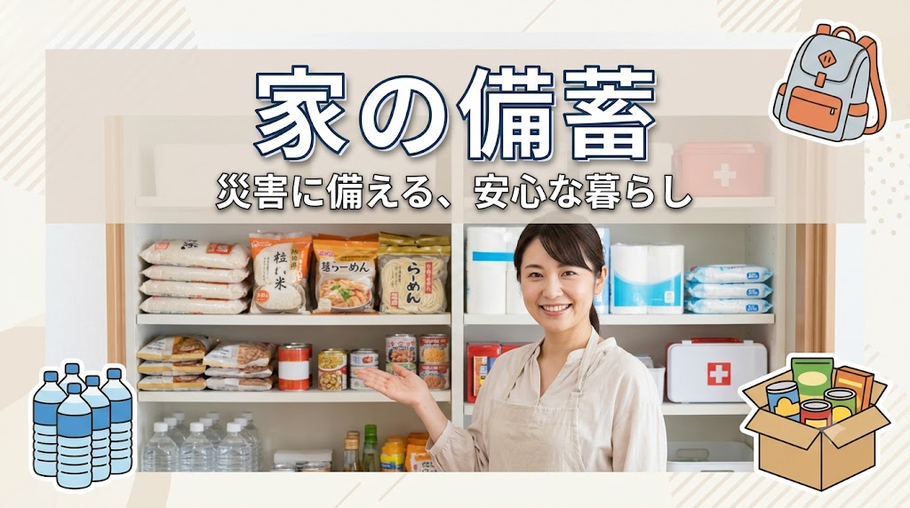初めてでもわかる自宅の災害備蓄情報