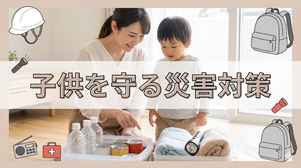 子供を優先して守れる防災のための知識を知る