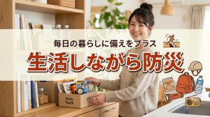 日々の生活を営みながら自然と日常の中で防災対策する方法