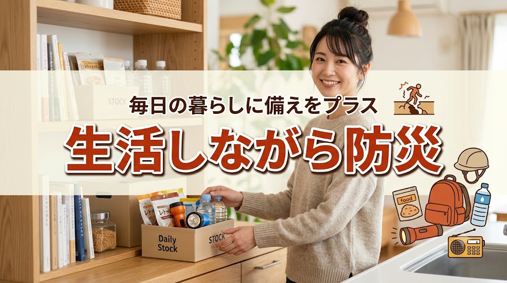 日々の生活を営みながら自然と日常の中で防災対策する方法
