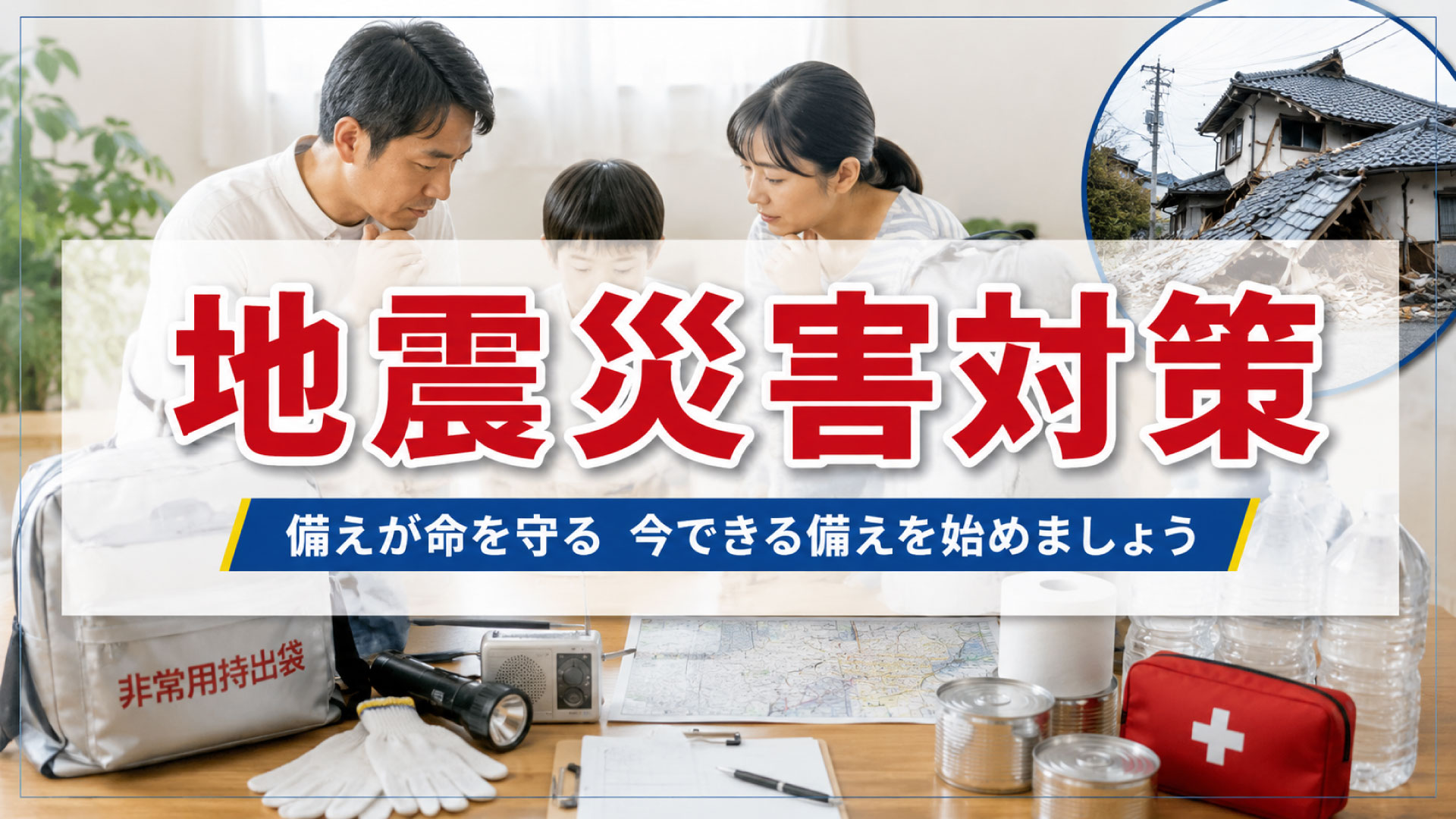 地震が来ても家族を守るためにどんなことができるの?