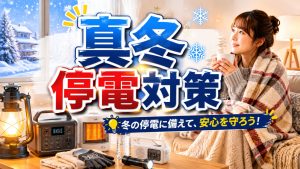 真冬の寒いときに停電になったらどうやって生き延びる？