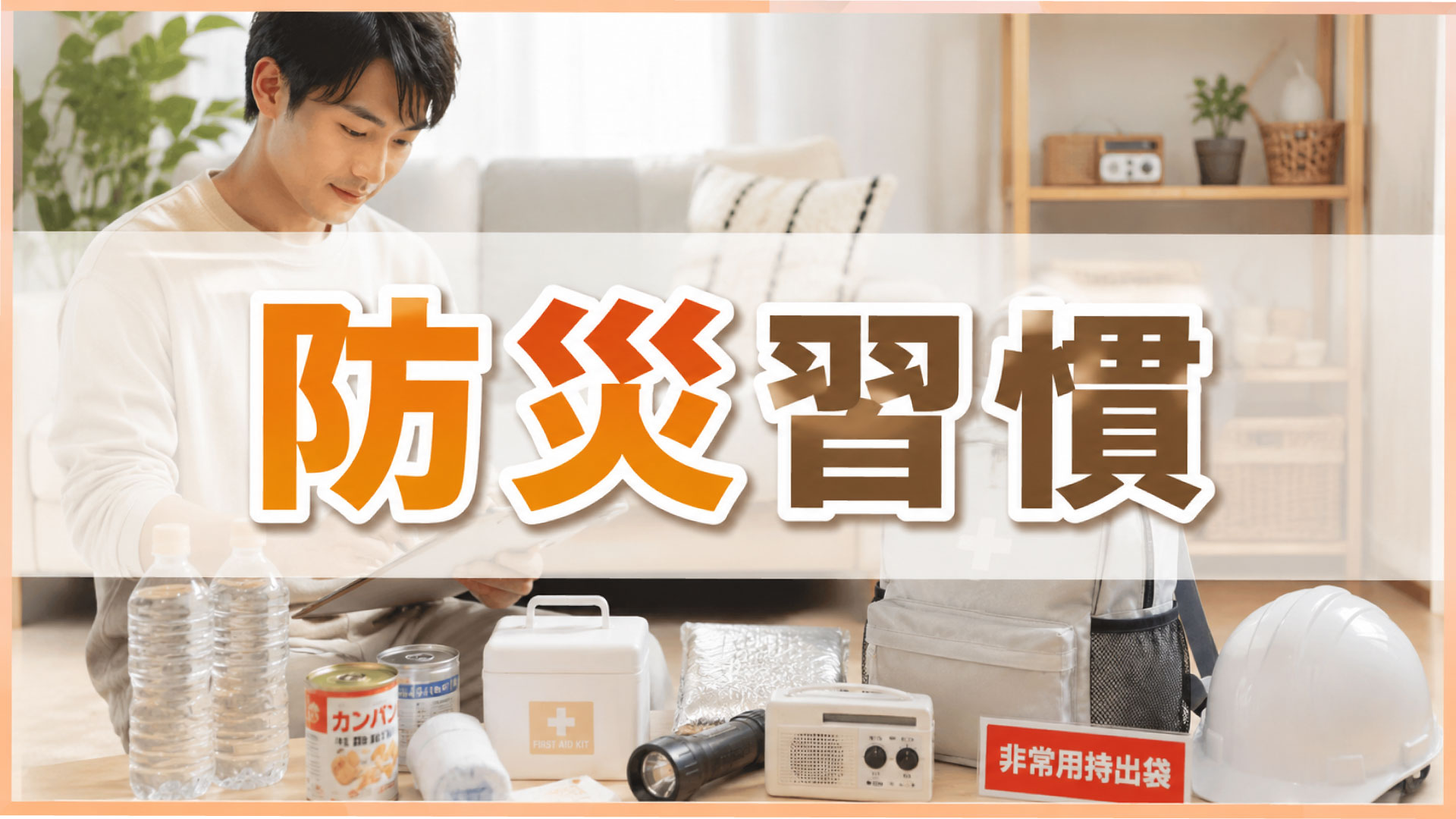 日頃から防災習慣を身につけて万が一に備える