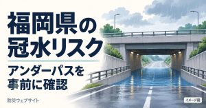 福岡県の冠水リスク｜アンダーパスの履歴と大雨への備え