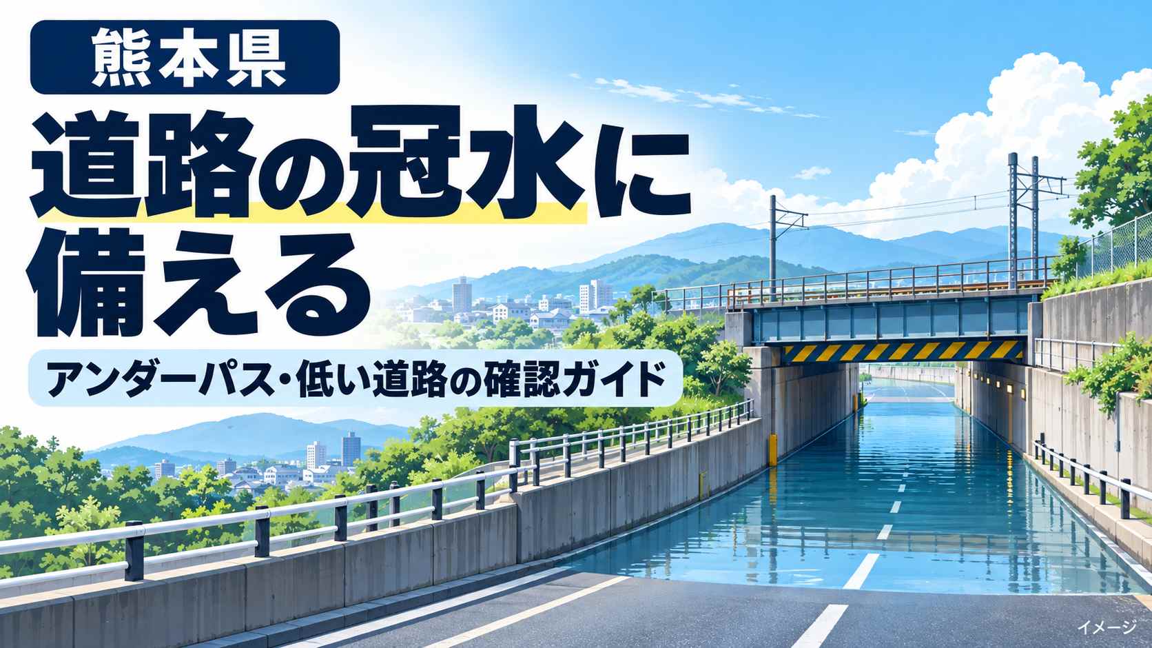 熊本県のアンダーパス・道路冠水マップ｜冠水想定156箇所と履歴